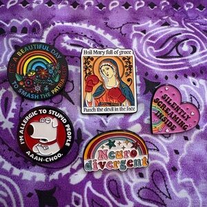 Awesome Enamel Pin Set